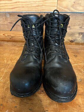 Ace Steel Toed Leather Work Boots Size 13